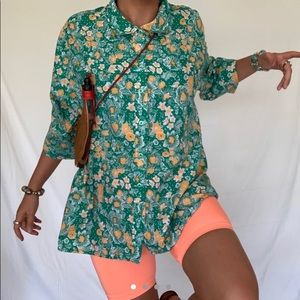 Oversized 70s Funky Psychedelic Button Down